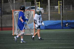 Riverside defender Alex Park eyes down the Stadium offensive player. Ben Ray / The Reporter
