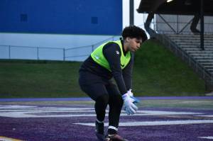 Lions goalkeeper Jonathan Ochoa-Felix makes an easy stop on in the first half. Ben Ray / Sound Publishing