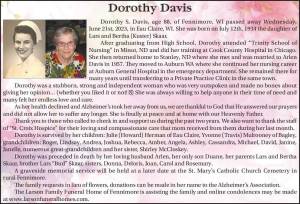 Dorothy Davis | Obituary