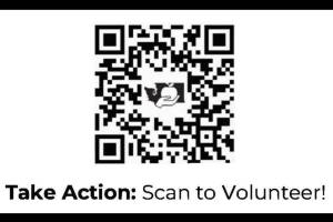 Scan QR code to sign-up and volunteer. (Courtesy of Northwest Harvest, Safeway, Washington Food Coalition, Vault89 Strategies, Seattle Seahawks, and KING 5)