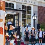 Photo courtesy of City of Auburn
The Muckleshoot Indian Tribe unveil their gift of a Welcome Figure and provide a song and blessing during the Postmark Center for the Arts grand opening. The figure was created by Muckleshoot artists Sam Obrovac, Tyson Simmons and Keith Stevenson.