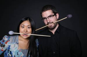 Photo courtesy of arx duo
Auburn Symphonys second annual Harvest Happy Hour will include music by arx duo, which consists of percussionists Garrett Arney and Mari Yoshinaga.