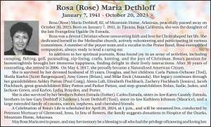 Rosa (Rose) Maria Dethloff | Obituary
