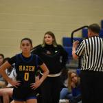After an initial word with the referee, HC Alyse Lacey had to take a step back. Ben Ray / The Reporter