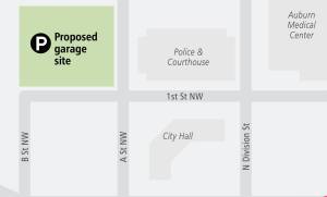 Courtesy image
Here is the location of Auburns second parking garage.