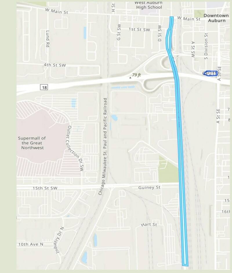 Graphic courtesy City of Auburn
C Street Corridor improvement project.