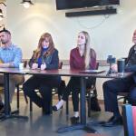 Scott Stewart, Rose Baldridge, Vicki Brinigar and Dr. Richard Geiger were panelists at the Valley Cities fentanyl roundtable on Feb. 14. Photo by Keelin Everly-Lang / The Mirror