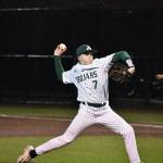 CJ Baxter threw two scoreless innings in the win over Decatur. Ben Ray / The Reporter