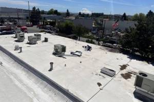 A small plane crashed into a building in the 400 block of C Street NW in Auburn. Photo courtesy of VRFA