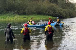 Swimmers, kayaks, and a Guardian One helicopter were unable to rescue Juan Martinez from drowning on Sept. 21. Image courtesy Puget Sound Fire