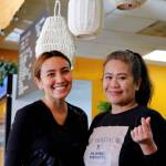 Kaye Tabalbag and Annabelle Tabalbag Cortes at the Heritage. Kaye and her husband Robert Guieb own the restaurant and her mother Annabelle helps out. Photo by Keelin Everly-Lang / the Mirror