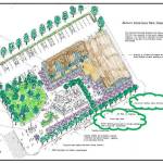 Rendering of the downtown park concept. Courtesy of City of Auburn