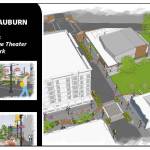 Rendering of the property surrounding the future Auburn Avenue Theater. Courtesy of City of Auburn