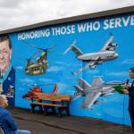 Photo courtesy of City of Auburn
On June 17, a mural was dedicated at Auburn Municipal Airport to Auburn-area veterans including Lt. Col. Joe Jackson. The mural was painted by artist Myron Curry. The airport is located north of downtown Auburn at 2143 E. St. NE, Suite 1.