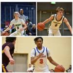 Avery Hansen (top left), Carter Hansen (top right) and Sebastian Arius named NPSL MVPs. Ben Ray / The Reporter