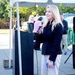 Sen. Tina Orwall of the 33rd Legislative District spoke about the importance of supporting and appreciating the contributions of refugees and immigrants in the communities she represents. Photo by Keelin Everly-Lang / the Mirror