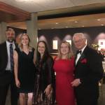 Bob Roegner, right, pictured with Federal Way Mirror staff members at the 2019 Highline College fundraising gala. Pictured left to right: Andy Hobbs, Olivia Sullivan, Carrie Rodriguez, Haley Donwerth and Roegner. Courtesy photo