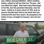 A social media post by King County Councilmember Pete von Reichbauer on Roegners passing. Courtesy photo