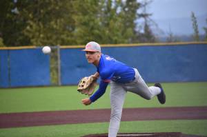 Jeremiah Weatherford throws a pitch for Auburn Mountainview against Decatur. Ben Ray / The Reporter