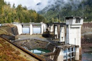 Howard Hanson Dam along the Green River. COURTESY FILE PHOTO, U.S. Army Corps