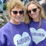 Photo by Robert Whale/Auburn Reporter
Auburn Mayor Nancy Backus and daughter Lucky showed up for the No Kings protest Saturday afternoon.