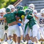 Rugby style scrum at Auburn Memorial between Auburn and Auburn Mountainview on June 17. Photo provided by Robby Mullikin