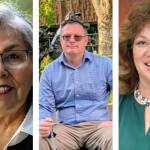 Candidates for Auburn mayor facing off in the August primary. Left to right: Yolanda Trout, Ron Morgan, Nancy Backus.