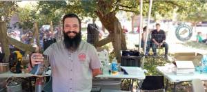 Rhett Fraticelli, meadsmith and brew alchemist for Valhalla Mead, displays the tasty beverages. Photos by Robert Whale/Auburn Reporter