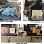 Photos of items seized from people associated with the drug trafficking organization distributing drugs in Western Washington. Courtesy photos