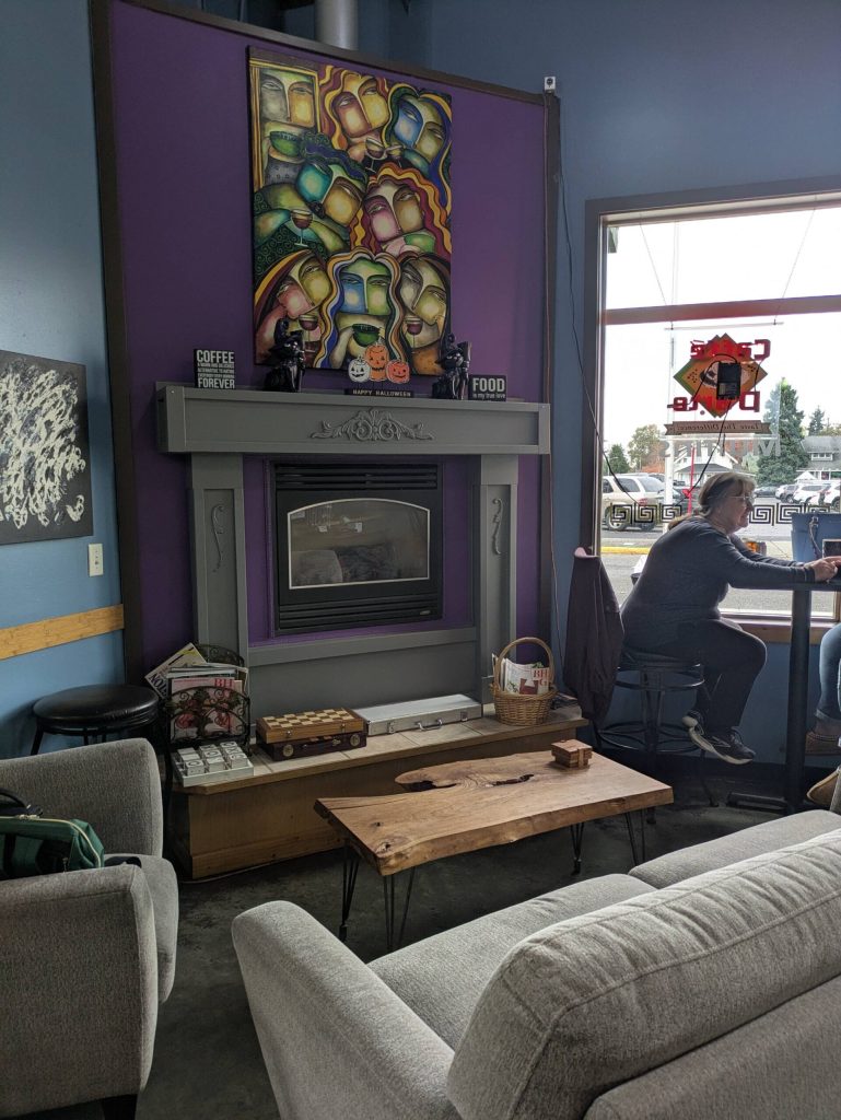 Zolas fireplace area is one of its best features. Photo by Bailey Jo Josie/Sound Publishing