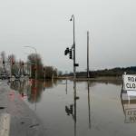The flooded intersection of Auburn Way North and South 52nd Street on Thursday, Dec. 11. Photo by Joshua Solorzano/Sound Publishing.