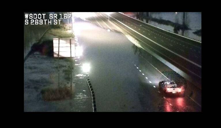 Both directions of SR 167 closed in Kent and Auburn due to