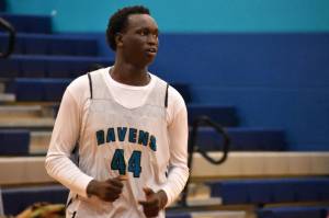 Diing Diing runs up the floor for Auburn Riverside. Ben Ray / The Reporter