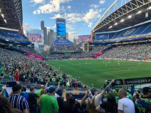 Lumen Field in Seattle is one of 16 stadiums in three countries – USA, Canada and Mexico – that will host matches during the 2026 mens soccer World Cup. Photo by Liz Banse