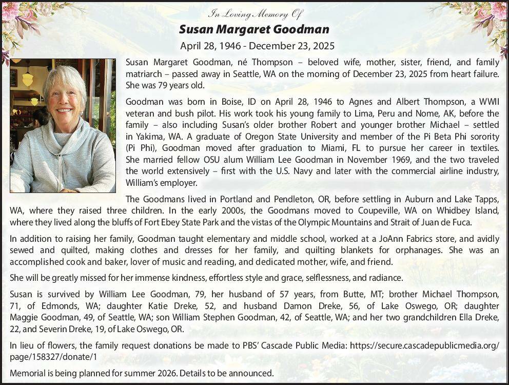 Susan Goodman | Obit