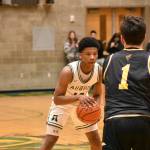 Emmanuel Rogers stares down his opponent from Puyallup. Ben Ray / The Reporter