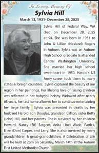 Sylvia Hill | Obit