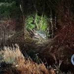 The suspects crashed car. Courtesy of Washington State Patrol.