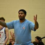 Auburn Mountainview Head Coach Kendall White bemused at a call made by referees against Federal Way. Ben Ray / The Reporter