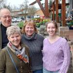 Photo by Robert Whale / Auburn Reporter
From left to right: Joe Hochwalt, Vicki Bates, Cara Heany and Ariana Stevens will join in the No Kings protest against the policies of the Trump Administration as part of Indivisible Auburn.