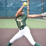 Jozi Thompson throws a pitch for Kentridge. Ben Ray / The Reporter