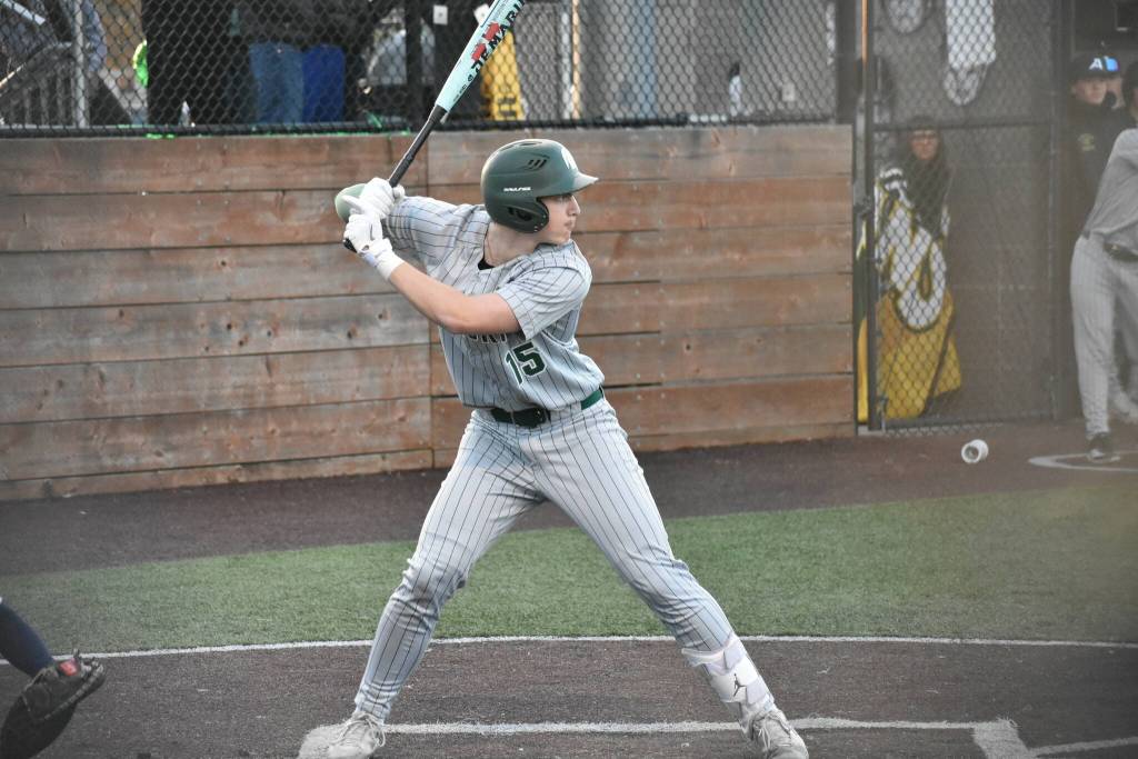 Chase Rankin at the plate for the Auburn Trojans. Ben Ray / The Reporter