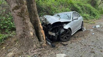 A crash involving a female driver and two juveniles resulted in a road closure on 104th Avenue SE. Photo provided by the Auburn Police Department