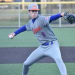 Jay Swanson pitching for Auburn Mountainview against Kentlake. Ben Ray / The Reporter