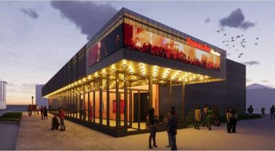 An artists rendering of the exterior of the future Auburn Avenue Theater. Photo courtesy City of Auburn