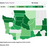 King County ranks No. 2 in the number of 10th graders that were highly hopeful about their future, with 54% out of more than 3,350 responses. Screenshot