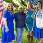 Pictured: Katey Purgatorio, Second Vice Regent Washington State; Cheryl Rakes, Auburn City Council member; Angela Graves, Auburn Lakota Chapter Regent; Lynne Stallcop, First Vice Regent Washington State. Photo by Rachel Ciampi