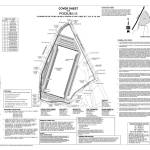 This cover sheet from the Fill and Grade plan for the Podium I-5 project shows how the proposed warehouse will be oriented within the former theme park location. Accessed via city documents.