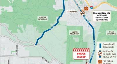 Photo provided by King County Road Services Division
The detour will lead cars through downtown Issaquah.