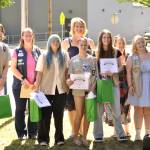 Andrea Anderson, CEO of Girl Scouts of Western Washington with new Ambassador members from Troop 46796. Courtesy Photo, Param Simons